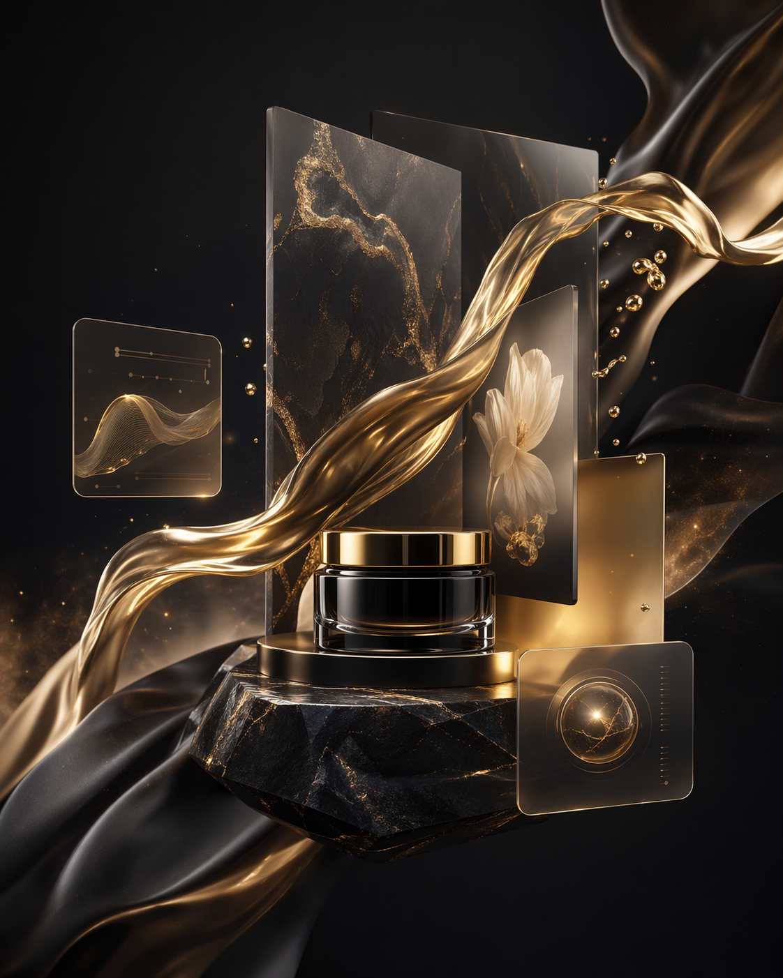 Премиальный AI-визуал для hero-блока