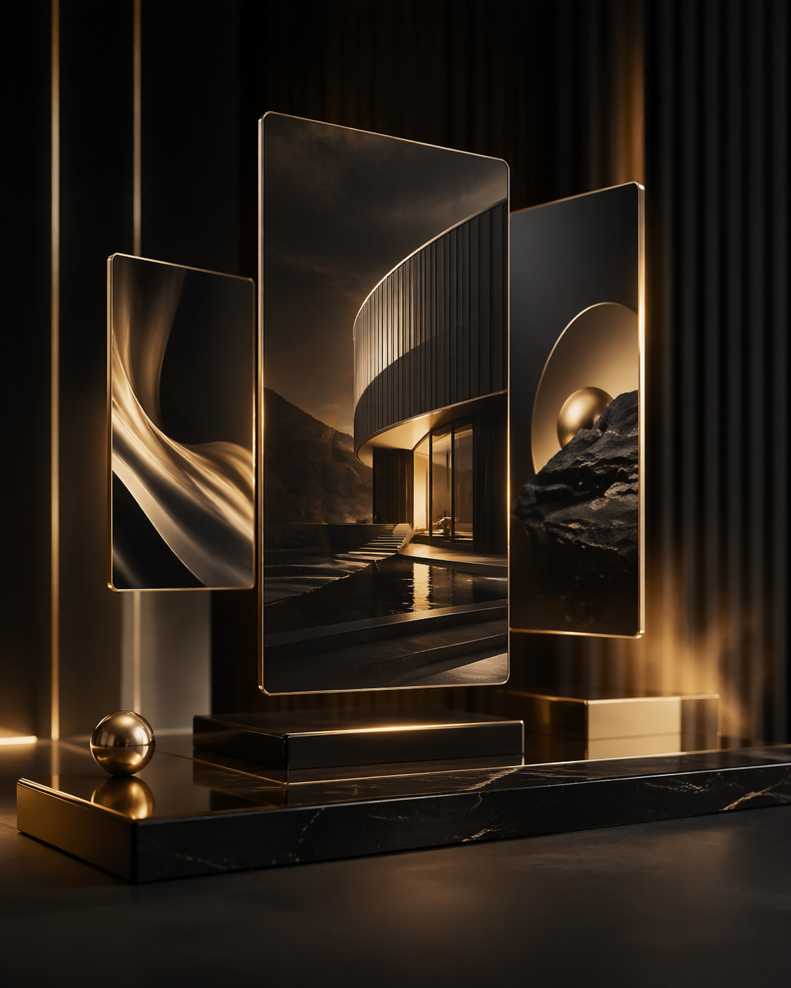 Премиальный AI-визуал для рекламных креативов